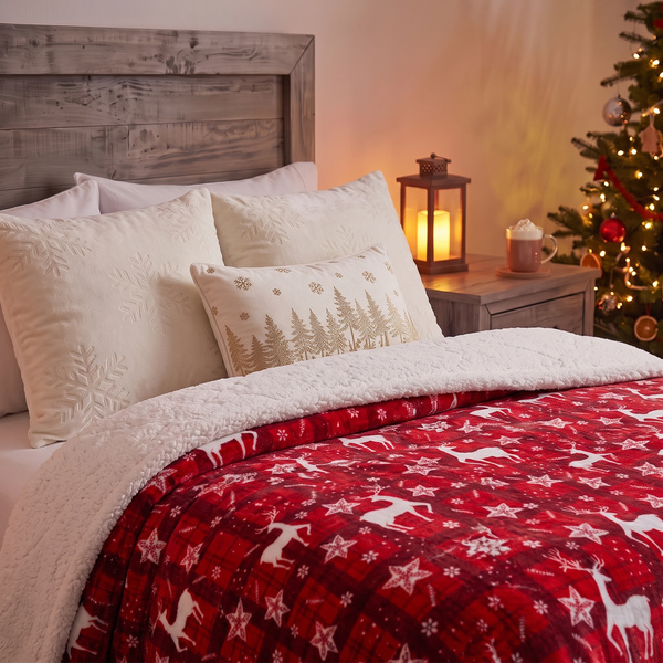 Koc 160 x 200 Mikrofibra Świąteczna Hayat 106