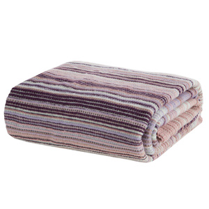 Blanket 200 x 220 Cotton-Acrylic Amber1 Stripes P+W