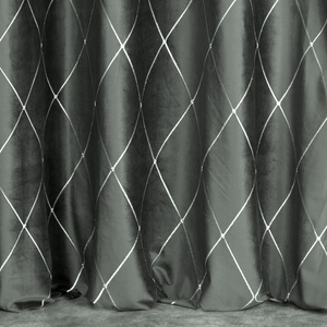 Pierre Cardin Margo Silver Curtain 140 x 250 Slipcover