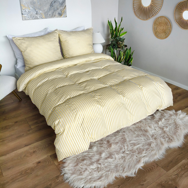Pościel 220 x 200 3cz Mikrofibra w Pasy Eusebia Home 11