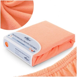 Terry sheet with elastic 010_D Salmon 80x140