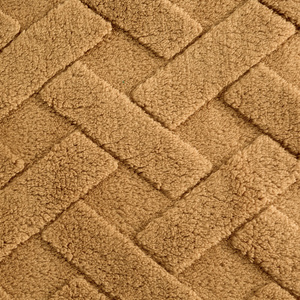 Koc 150 x 200 Pluszowy Jodełka Caro Miód