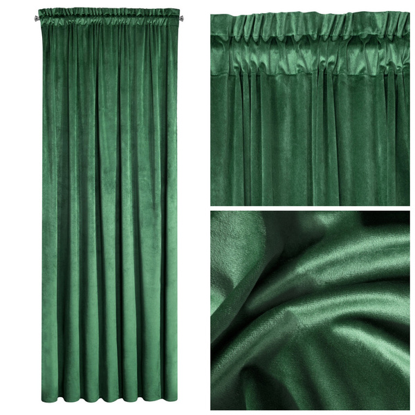 Zasłona Pierre Cardini Taśma 140 x 300 C. Zielony