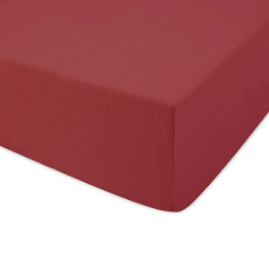 Jersey sheet with elastic 019_D Maroon 90x200