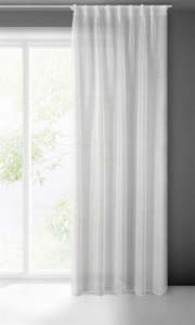 Belissa Decorative Curtain 140 x 300 Tape White