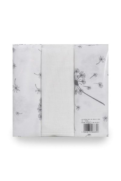 Pielucha 80 x 70 3 szt Bawełniana MUSLIN Druk 02