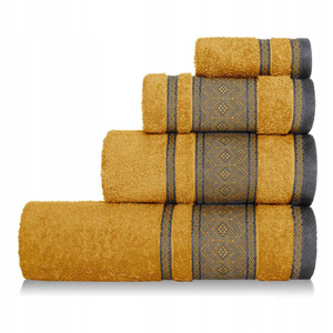 Towel 70 x 140 Cotton Panama 500g/m2 Mustard