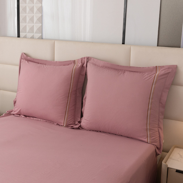 Pościel 200 x 220 3cz Gładka Z Haftem Lumera 10