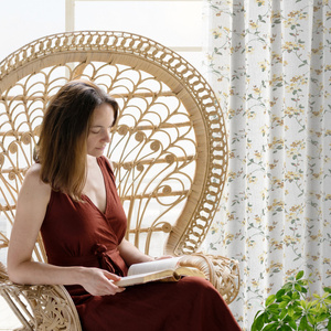 Zasłona 140 x 270 Dekoracyjna Dina Bia+Muszt