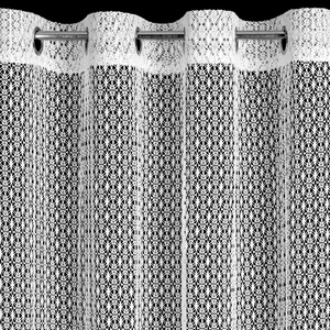 Firana 140 x 250 Dekoracyjna Przelotki MIRELLA Bia