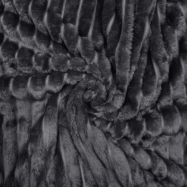 Koc 200 x 220 Mikrofibra Tłoczona Pasy Nuvio 03