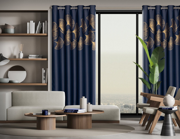 Zasłona Gotowa 140 x 250 Przelotka Harmony Granat