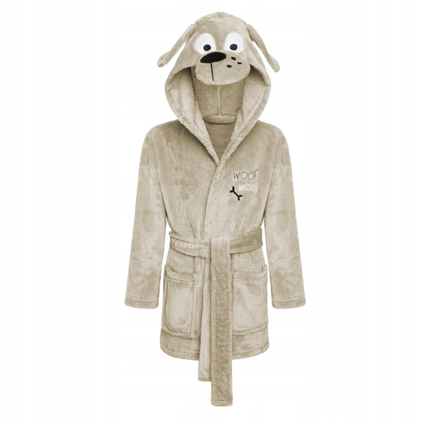 Children's Bathrobe with Hood M 120 Doggie