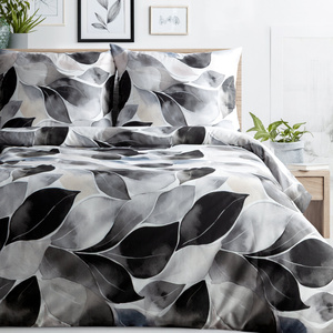 Bedding 160 x 200 3pc Satin Cotton Spring 75