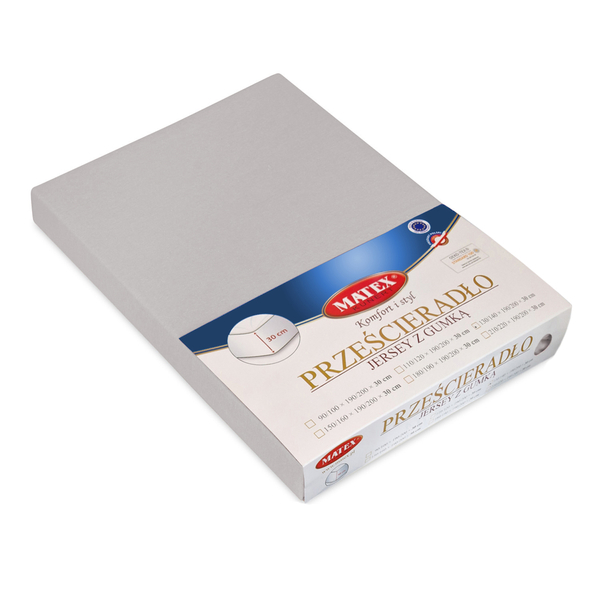 Prześcieradło 100 x 200 wys 30 z Gumką JERSEY 42