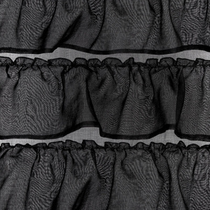 Firana 140 x 270 Dekoracyjna Gotowa Aura Czarny