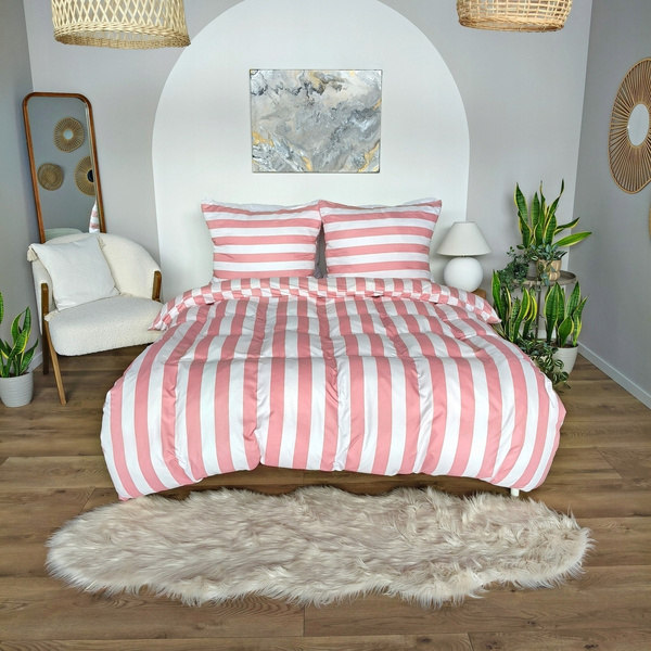 Pościel 220 x 200 3cz Mikrofibra w Pasy Eusebia Home 05
