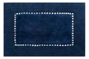 Cotton Rug 60 x 90 Chic Navy Blue
