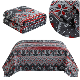 Narzuta 200 x 220 Tłoczona Świąteczna Levent 2960