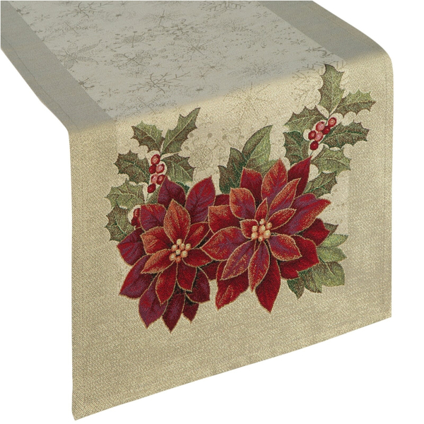 40 x 100 Decorative Tapestry Runner 1271 Gold