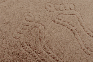 Bathroom rug Sora 50 x 70 11 400 g/m2 Beige