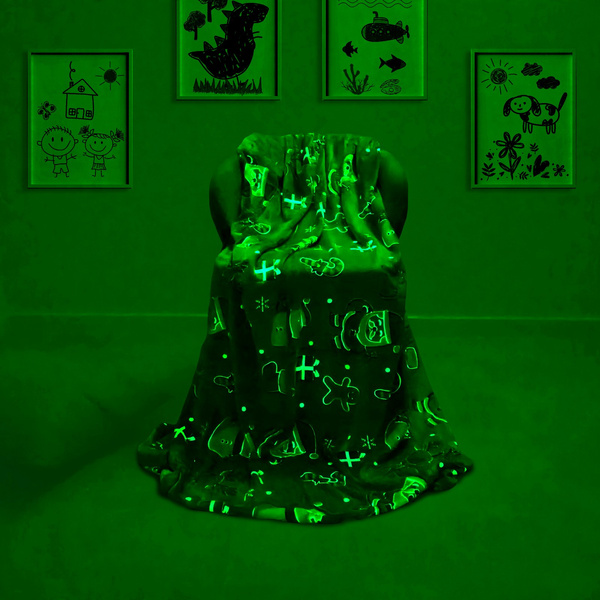 Koc Świąteczny 150 x 200 Mikrofibra Fluorescencyjna Peter 18