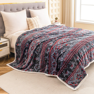 Koc 200 x 220 Mikrofibra Świąteczna Hayat 102