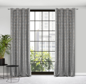 Ready-made Curtain 140 x 250 Laura Steel+Golden Splendor