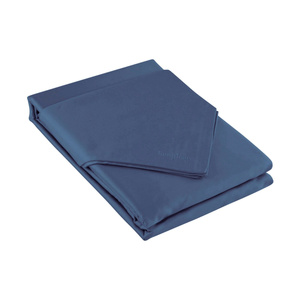 Bedding 220 x 200 3pc Satin Nova3 Navy Blue