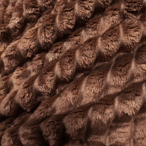 Blanket 160 x 200 Microfiber Stamped Stripes Nuvio 07