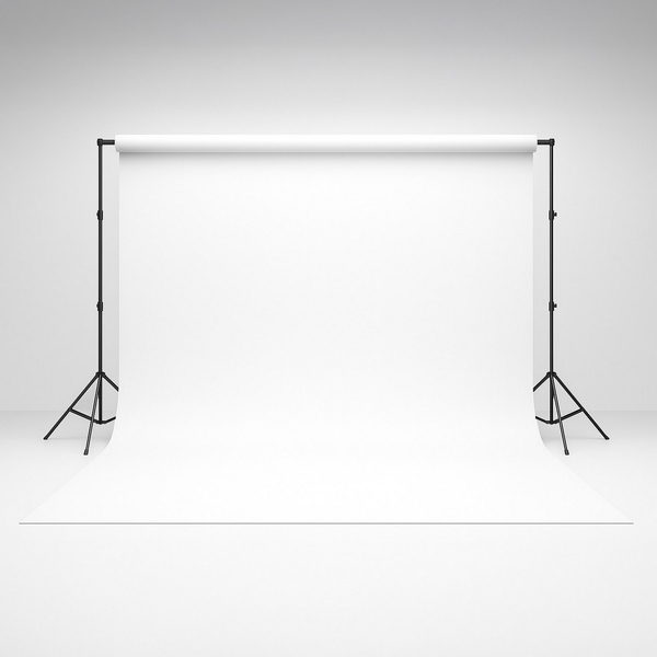 Tło 300 x 600 Fotograficzne Materiałowe Białe Gen