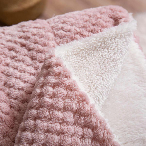 Blanket 150 x 200 Microfiber Lamb Sherpa Powdered