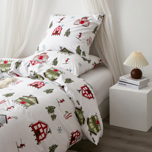 Bedding 140 x 200 2cz Satin Cotton Skiing
