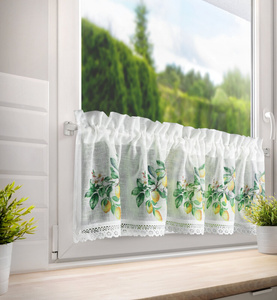 Firana 30 x 150 Dekoracyjna Gotowa CLOE B+Ziel