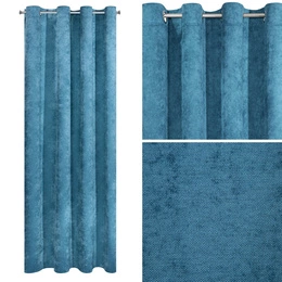 Zasłona 140 x 250 Gotowa Dekoracyjna Anisa Turkus