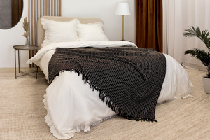 Blanket 150 x 200 Cotton Boho Aredo 10 Brown