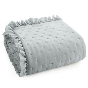 Quilted Decorative Bedspread 170 x 210 Libi3 Silver