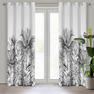 Zasłona 140 x 250 Gotowa Przelotki Nerina Bia+Czar