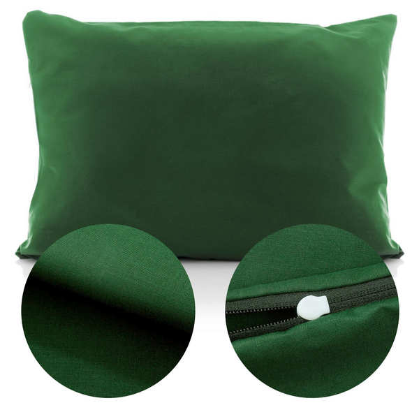 Poszewka Bawełna 50 x 70 Jednolita Ola Zieleń Butelkowa