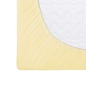 Jersey sheet with elastic 004_D Bright Yellow 180x200