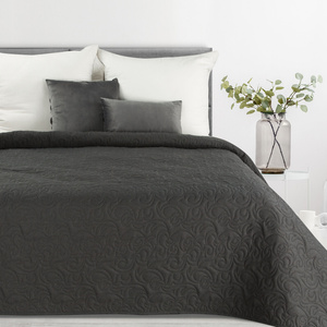 Narzuta 220 x 240 Pikowana Dekoracyjna Len4 Antra