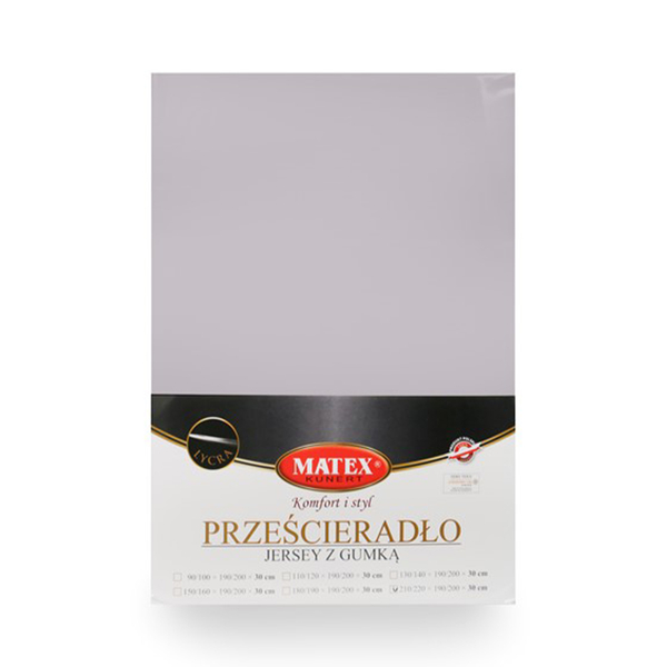 Prześcieradło 220 x 200 z Gumką Jersey z LYCRĄ 42