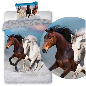 Bedding 160 x 200 Youth Horses 002 Gallop