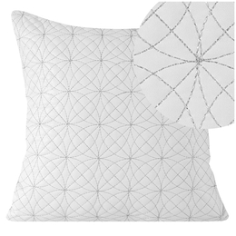 Poszewka Z Haftem Hazel 38 x 38 x 8 Jasnopopielaty