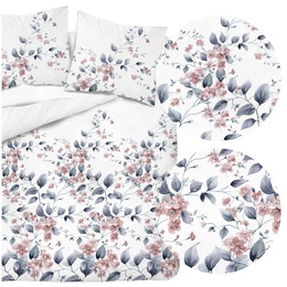 Pościel 220 x 200 3cz Flanela Bawełna Laura 5626B