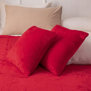 Pillowcase 40 x 40 Decorative Microfiber Solo Red