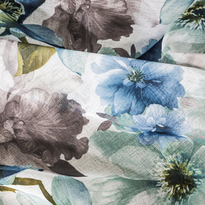 Bella Decorative Curtain 140 x 250 Blue