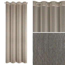 Zasłona 140 x 250 Dekoracyjna Przelotki Adela Beż