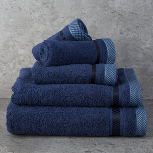 Towel 30x50 Bath Frotte Abbie 10 Navy Blue