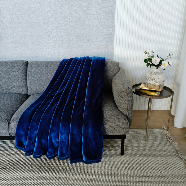 Koc 160 x 200 Akrylowy Jednolity Ciepły Yasemin 09